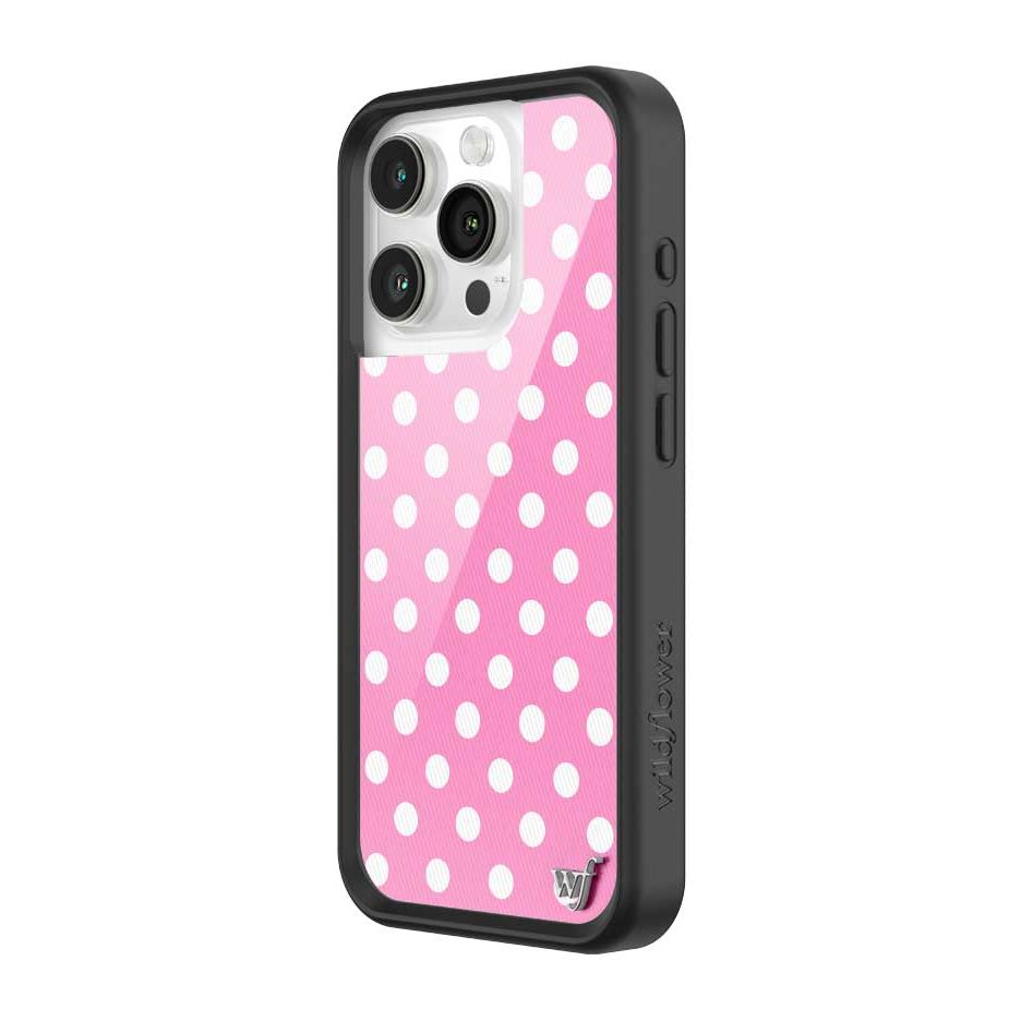 Polka Dot | Pink and White iPhone Case