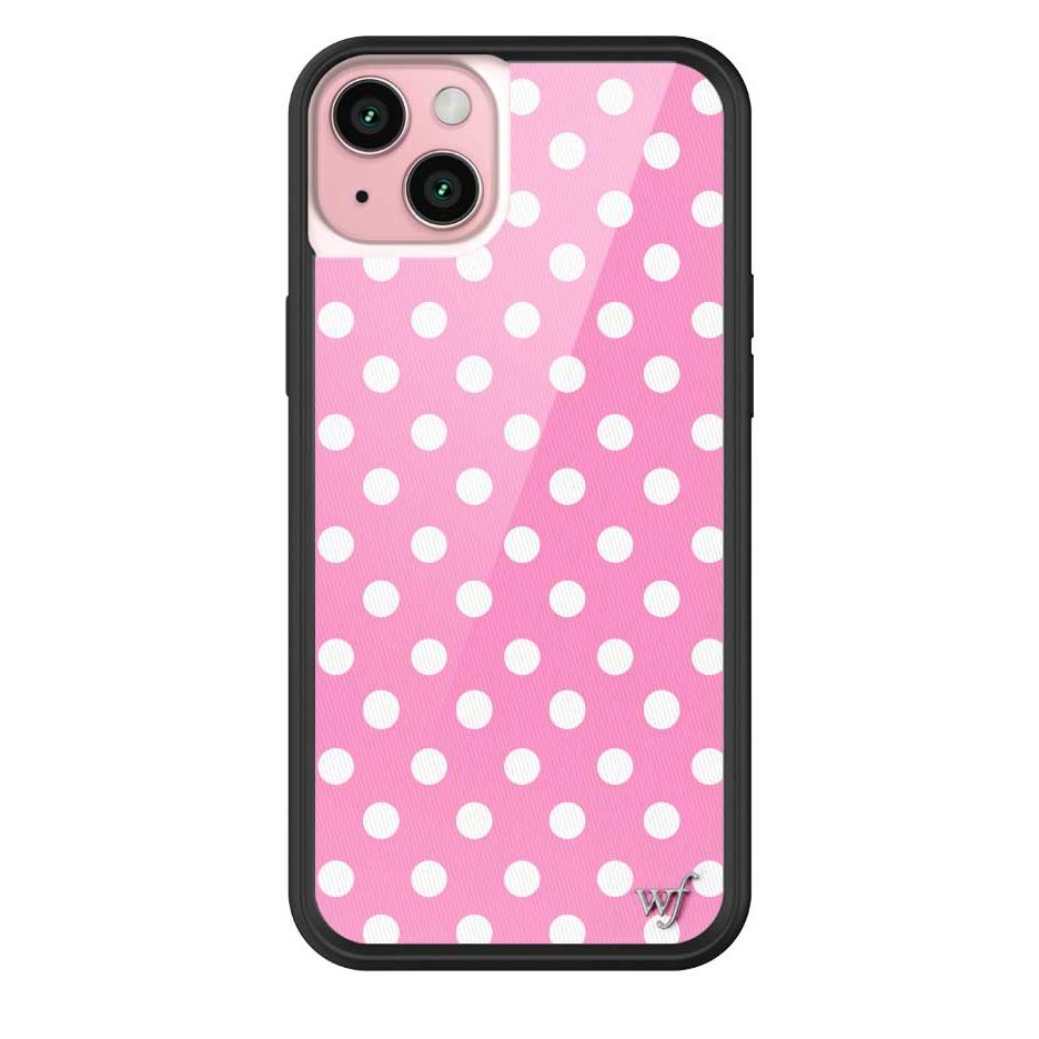 Polka Dot | Pink and White iPhone Case
