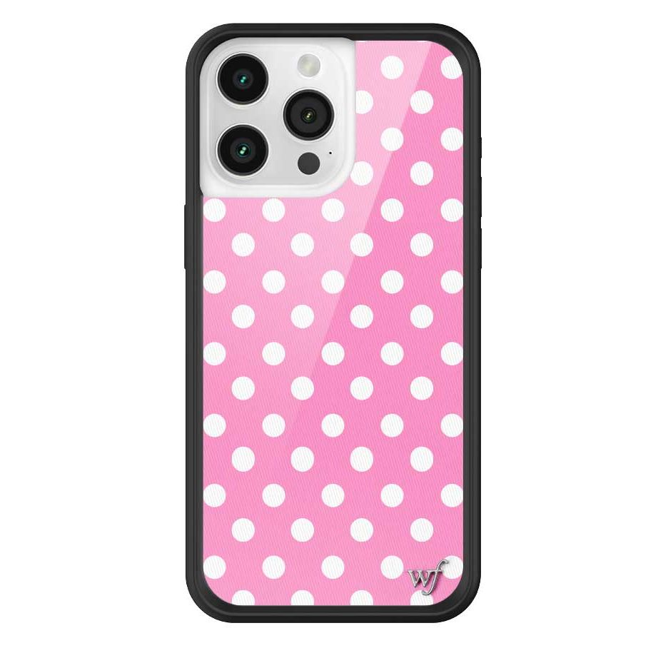 Polka Dot | Pink and White iPhone Case