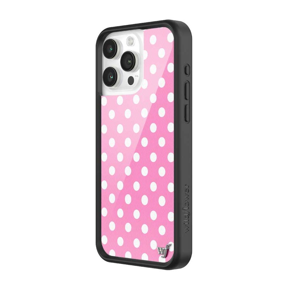Polka Dot | Pink and White iPhone Case