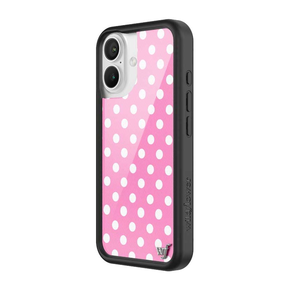 Polka Dot | Pink and White iPhone Case