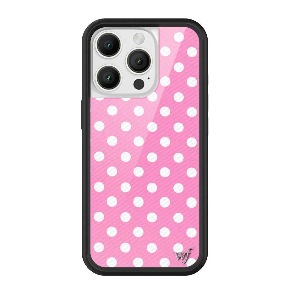 Polka Dot | Pink and White iPhone Case