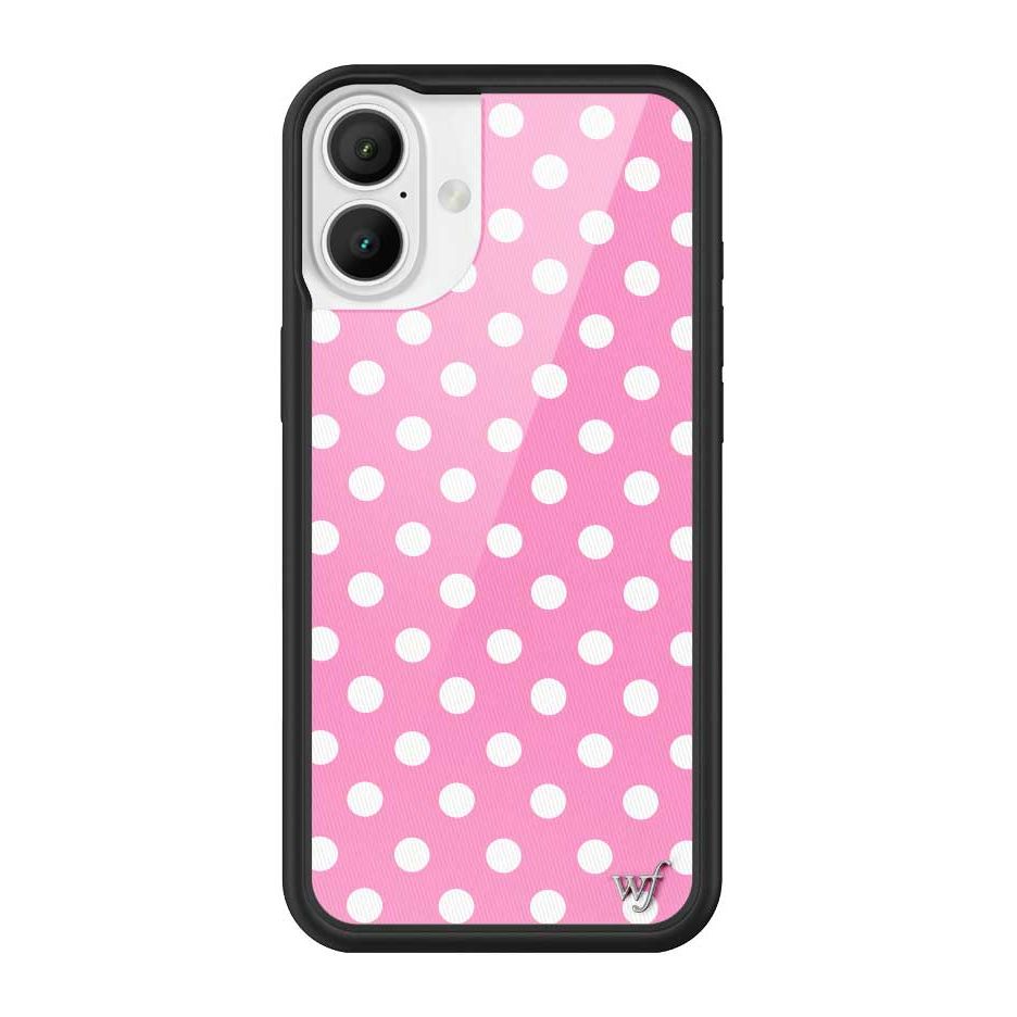Polka Dot | Pink and White iPhone Case