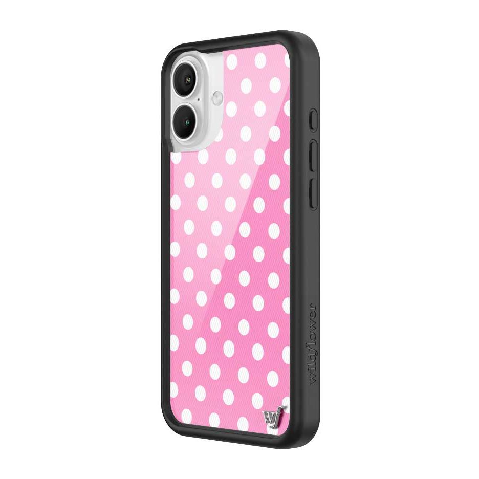 Polka Dot | Pink and White iPhone Case