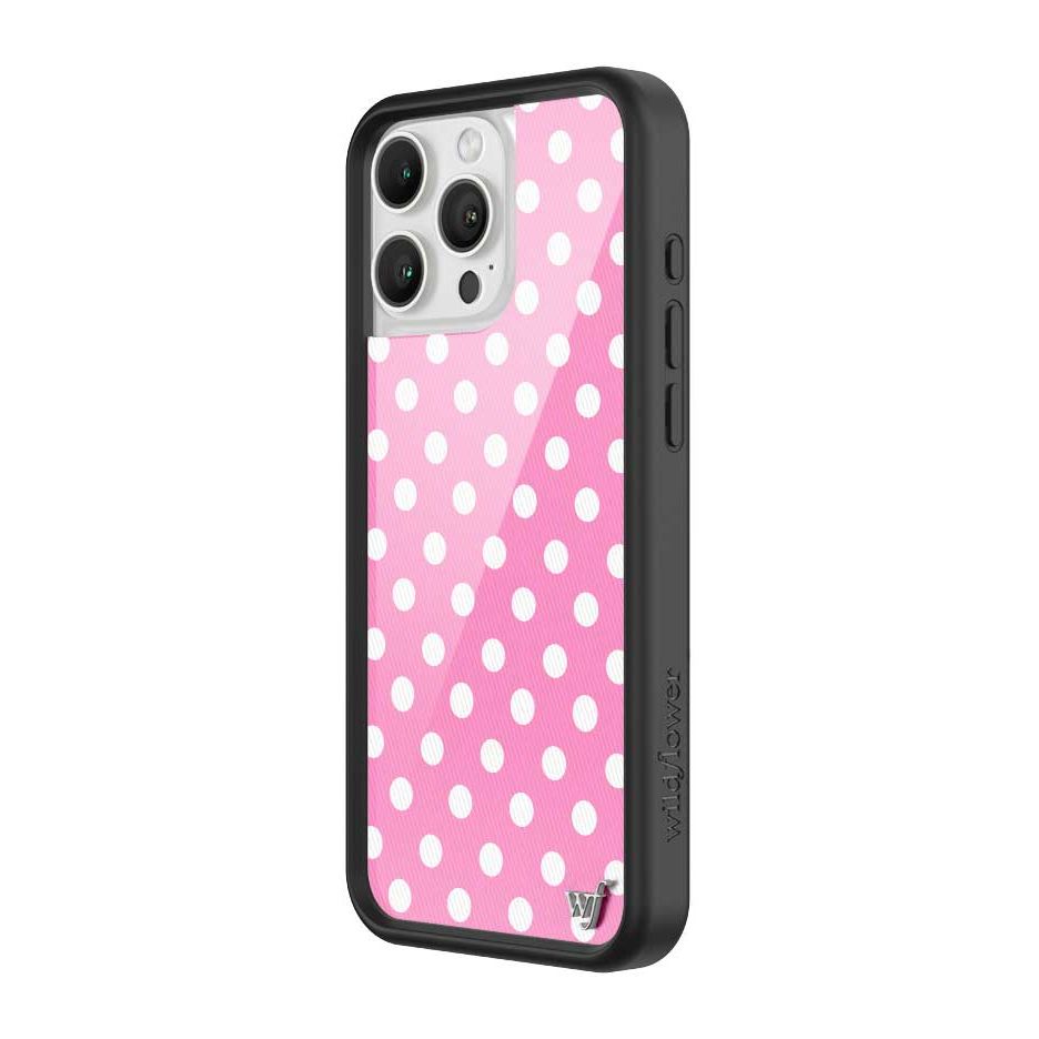 Polka Dot | Pink and White iPhone Case