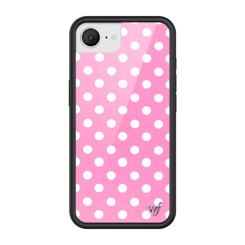 Polka Dot | Pink and White iPhone Case