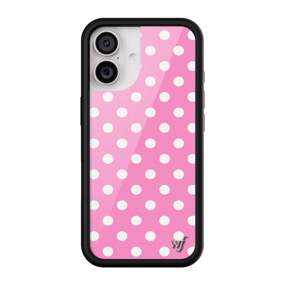Polka Dot | Pink and White iPhone Case