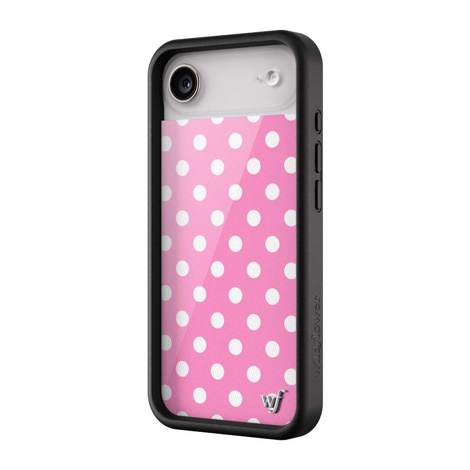 Polka Dot | Pink and White iPhone Case