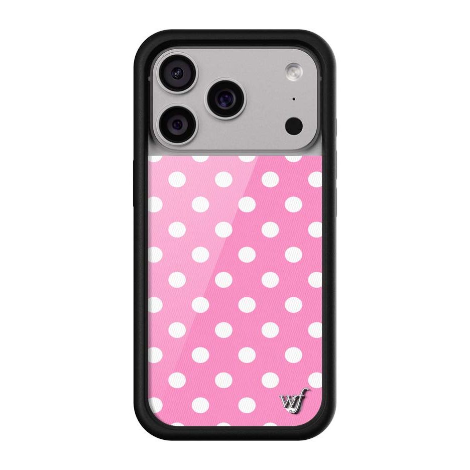 Polka Dot | Pink and White iPhone Case