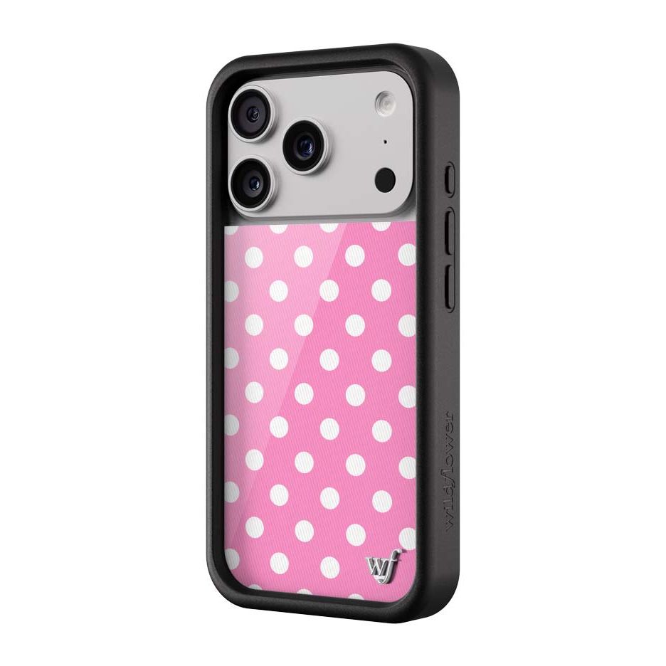 Polka Dot | Pink and White iPhone Case