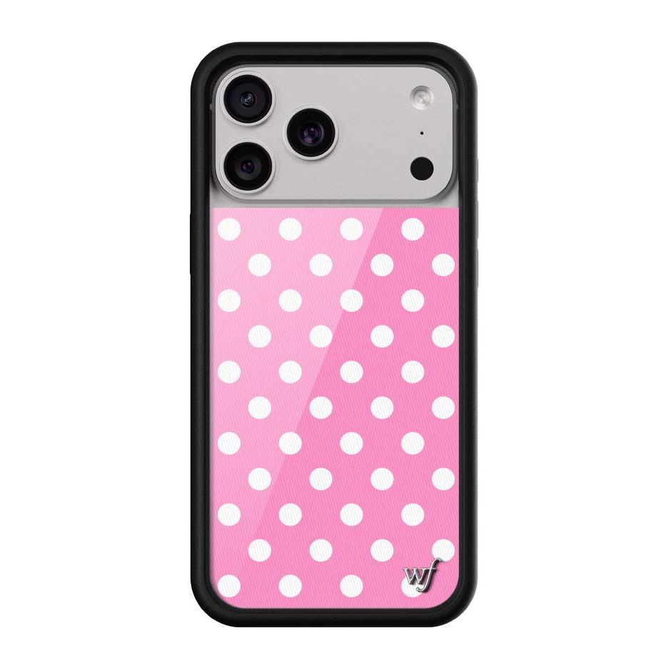 Polka Dot | Pink and White iPhone Case