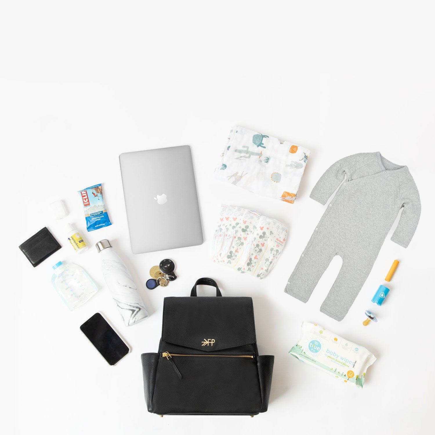Cognac Mini Classic Diaper Bag II
