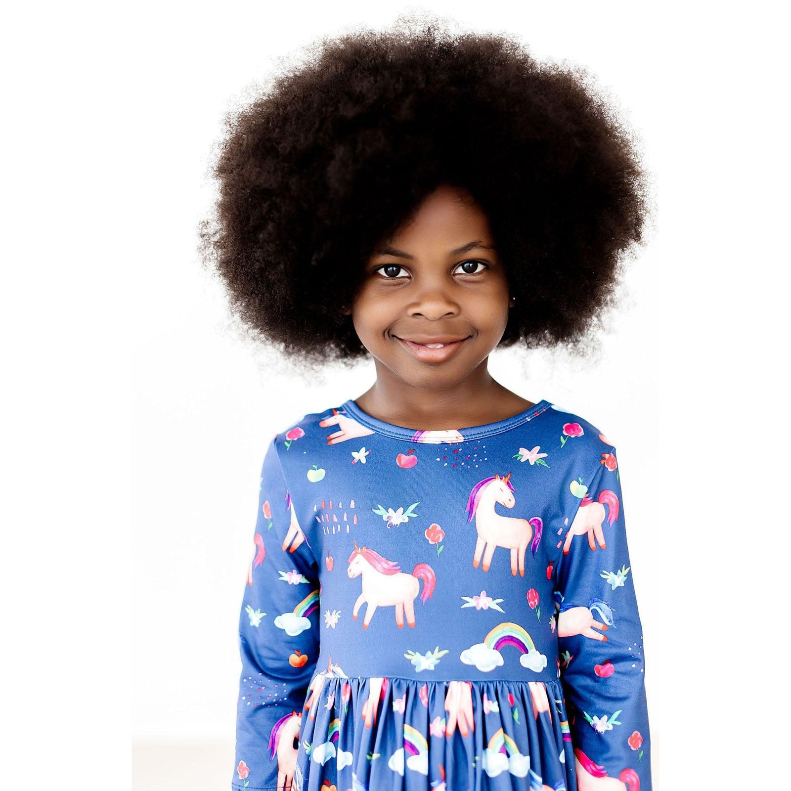 Painted Skies 3/4 Sleeve Pocket Twirl Dress