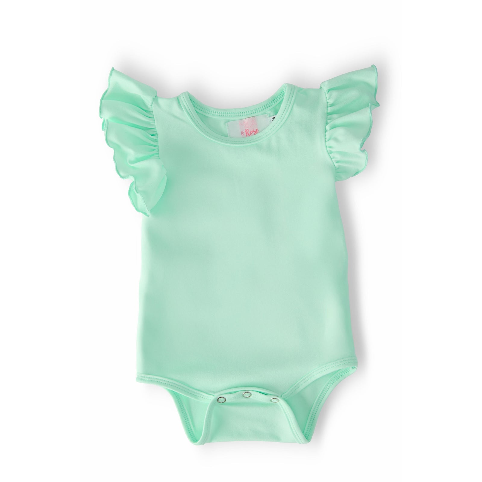 Pastel Green S/S Flutter Bodysuit