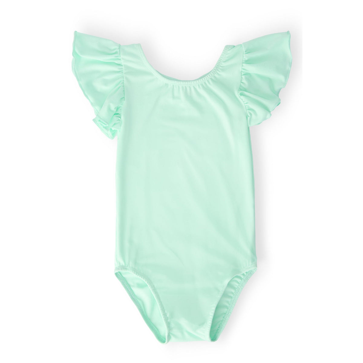 Pastel Green S/S Flutter Sleeve Leotard