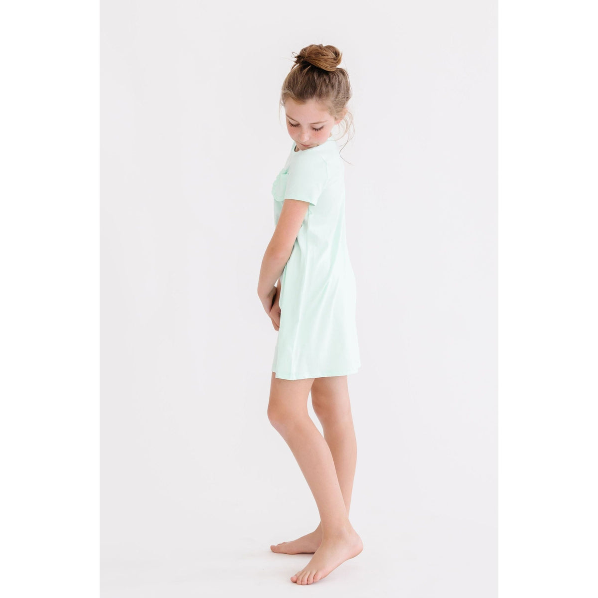 Pastel Green T-Shirt Dress