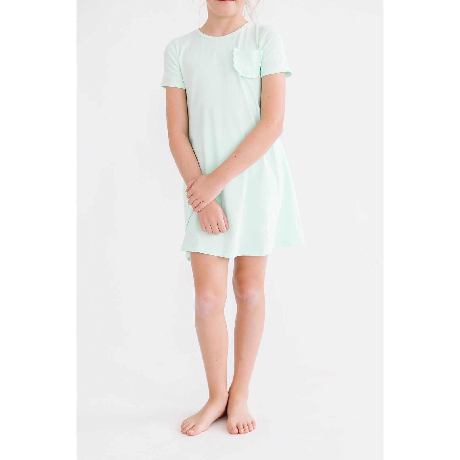 Pastel Green T-Shirt Dress