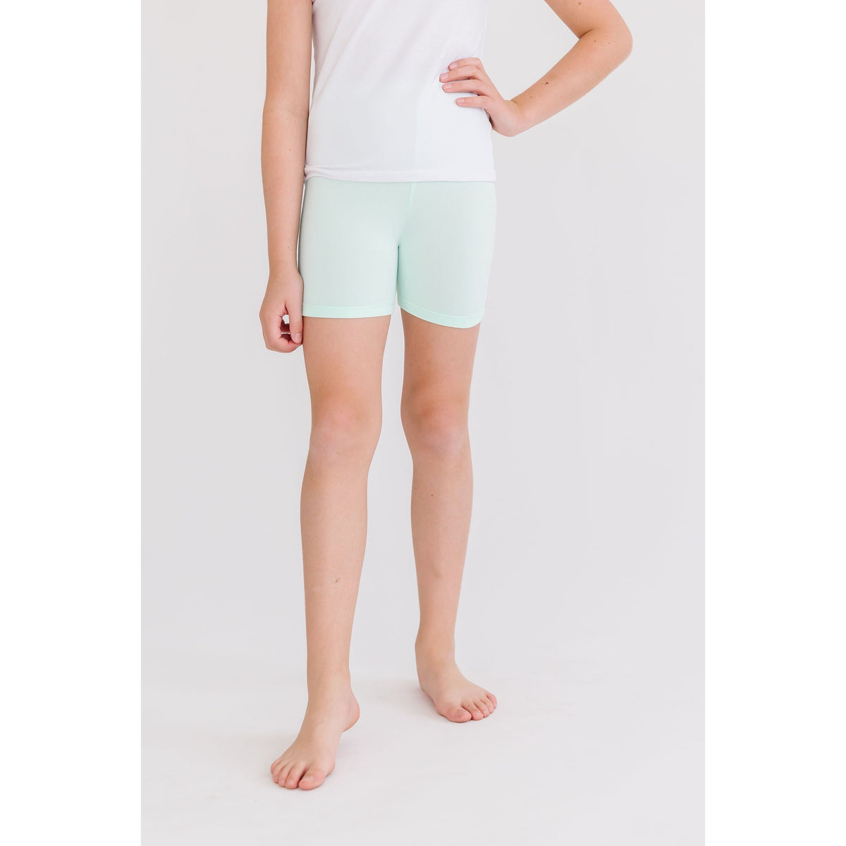 Pastel Green Twirl Shorts
