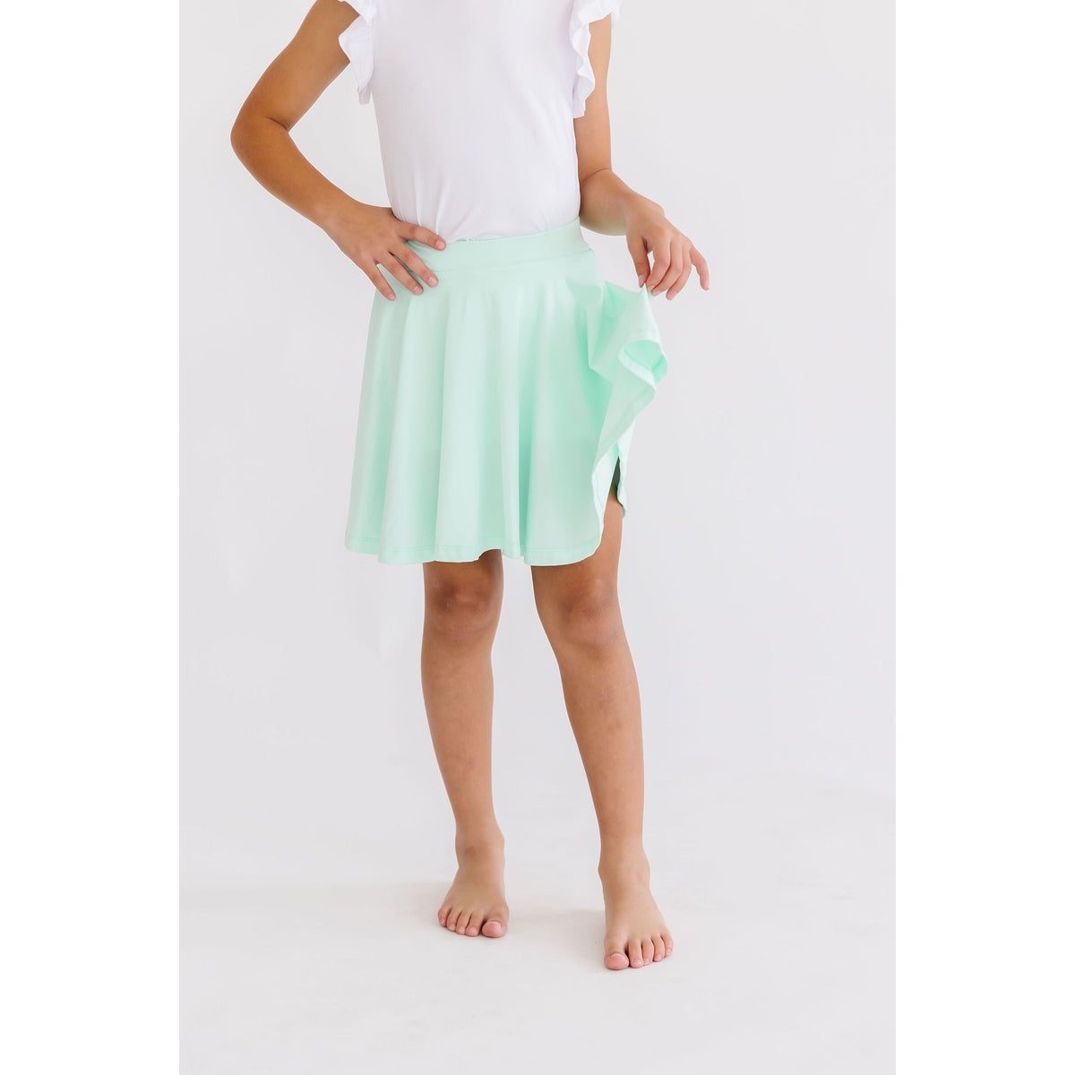 Pastel Green Twirl Skort