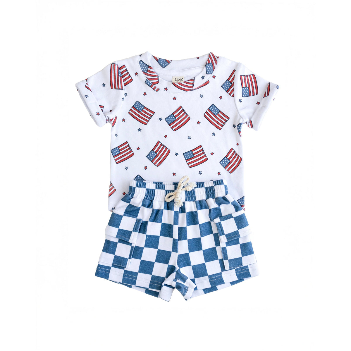 Cargo Shorts Set | Patriotic Vibes