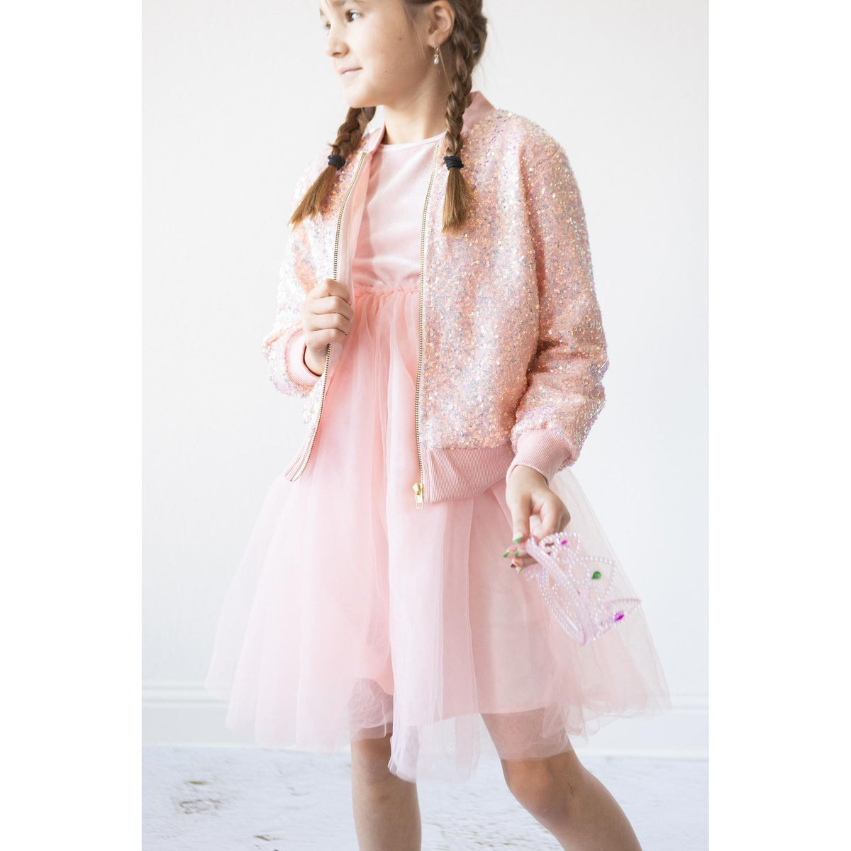 Peach Sequin Jacket