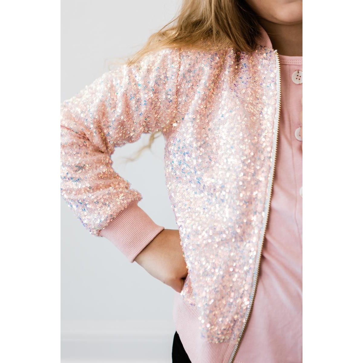 Peach Sequin Jacket