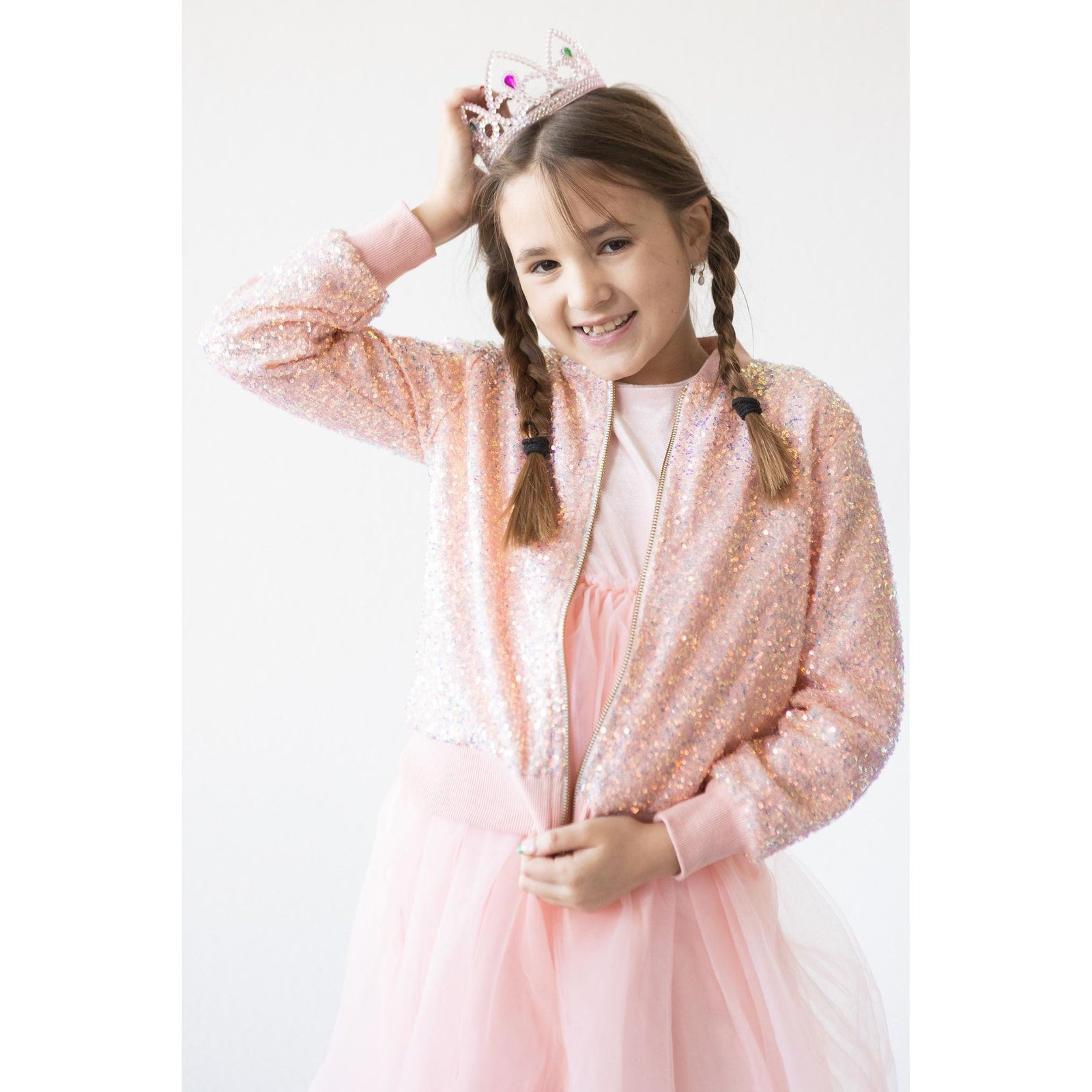 Peach Sequin Jacket