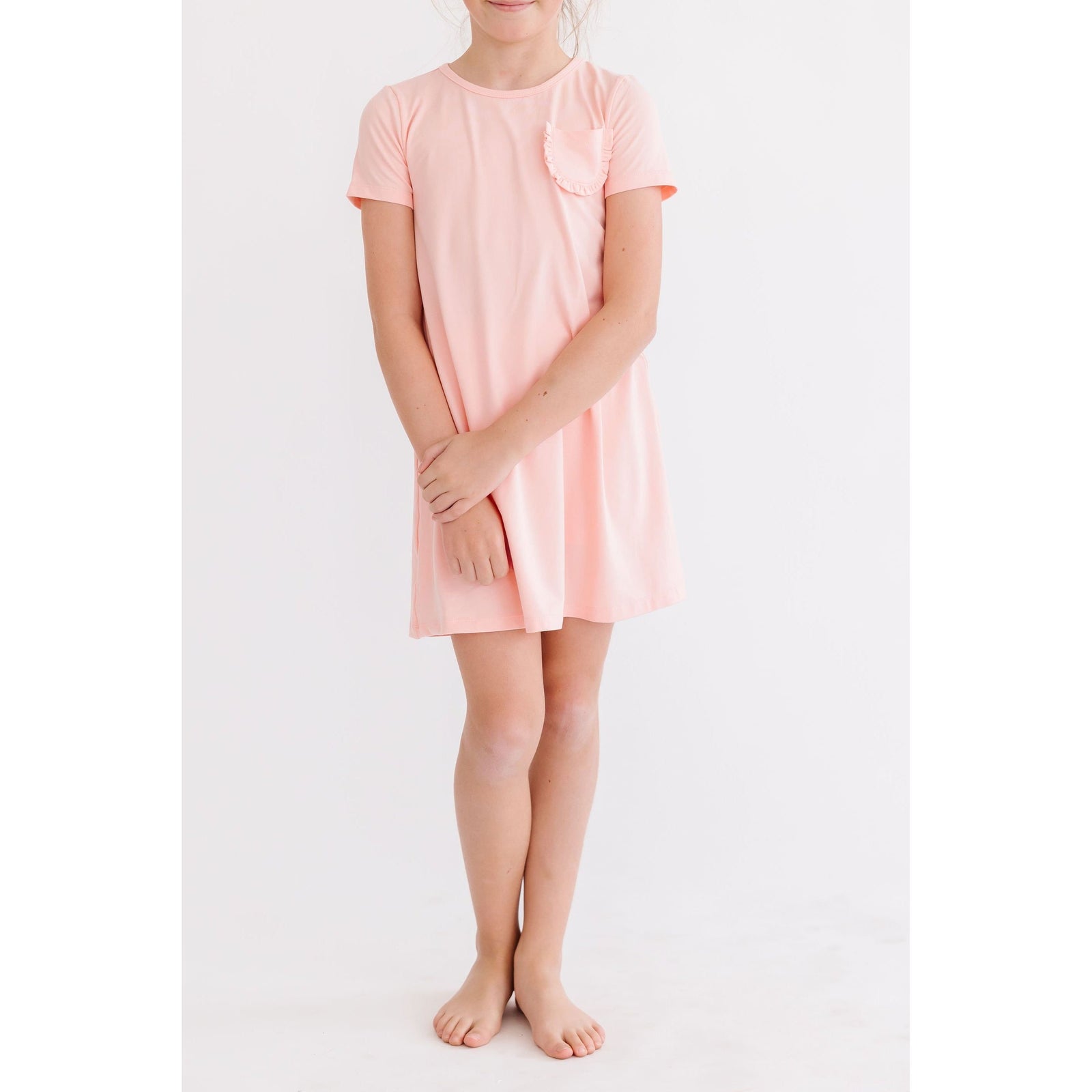 Peach T-Shirt Dress