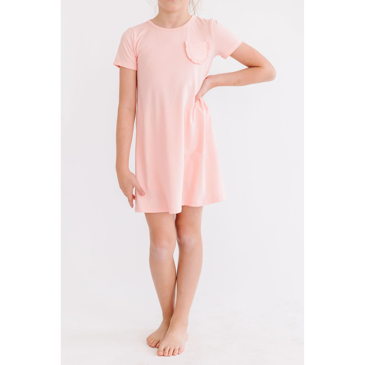 Peach T-Shirt Dress