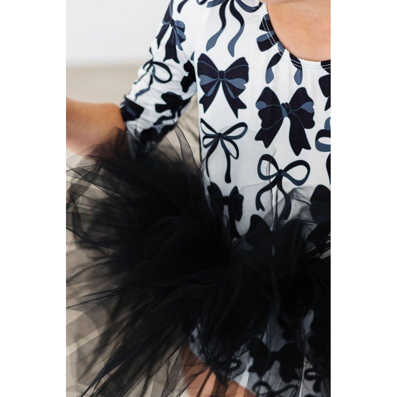 Perfectly Tied 3/4 Sleeve Tutu Leotard