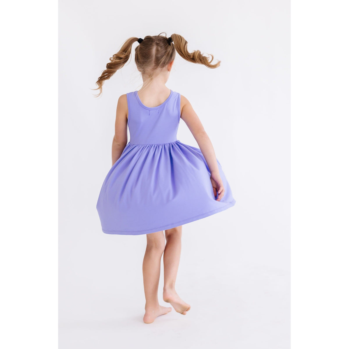 Periwinkle Pocket Tank Twirl Dress