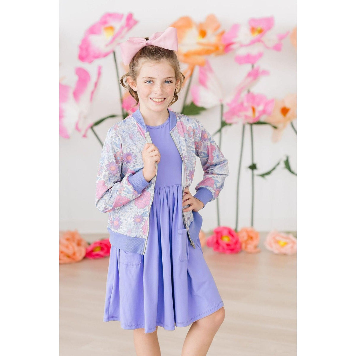 Periwinkle S/S Pocket Twirl Dress