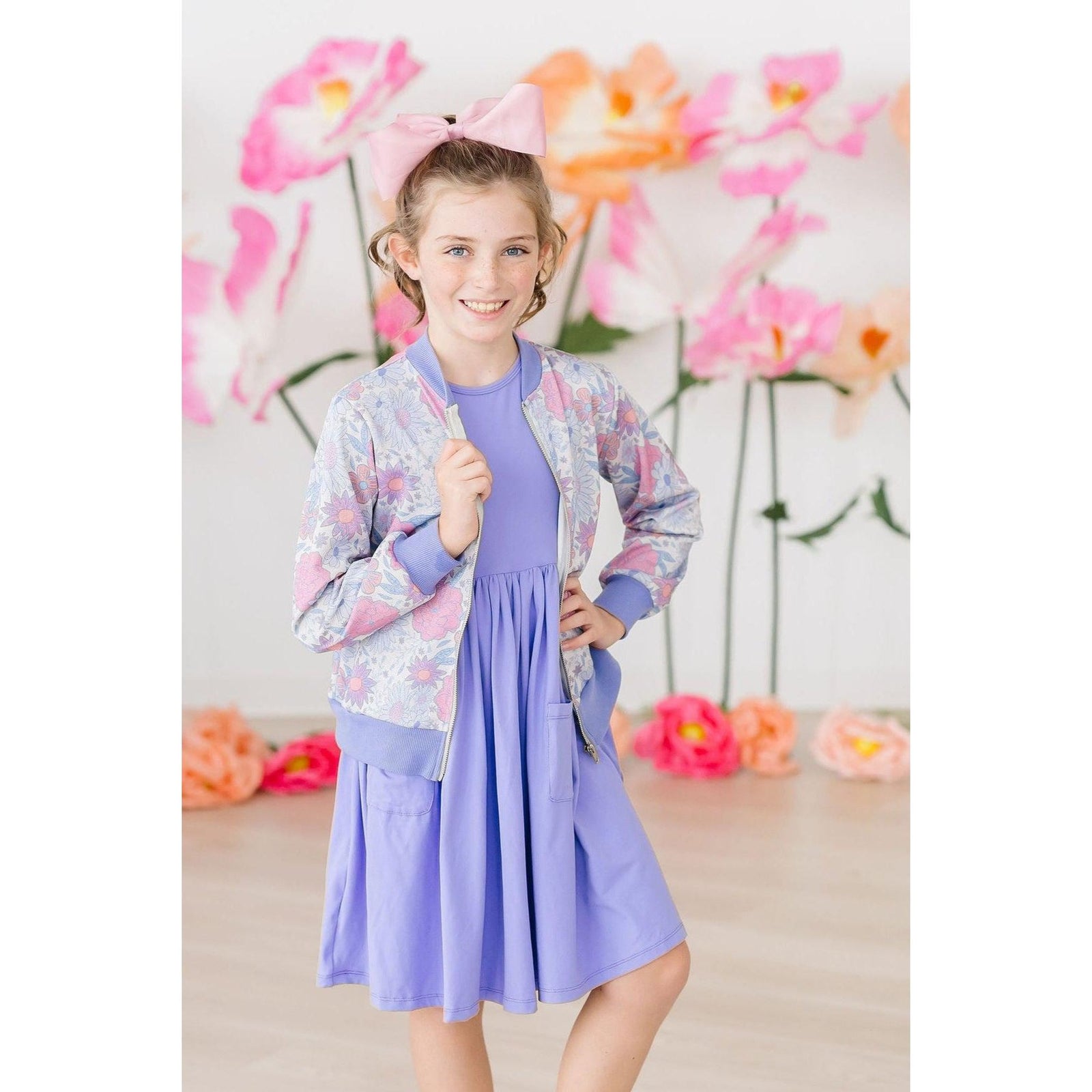 Periwinkle S/S Pocket Twirl Dress