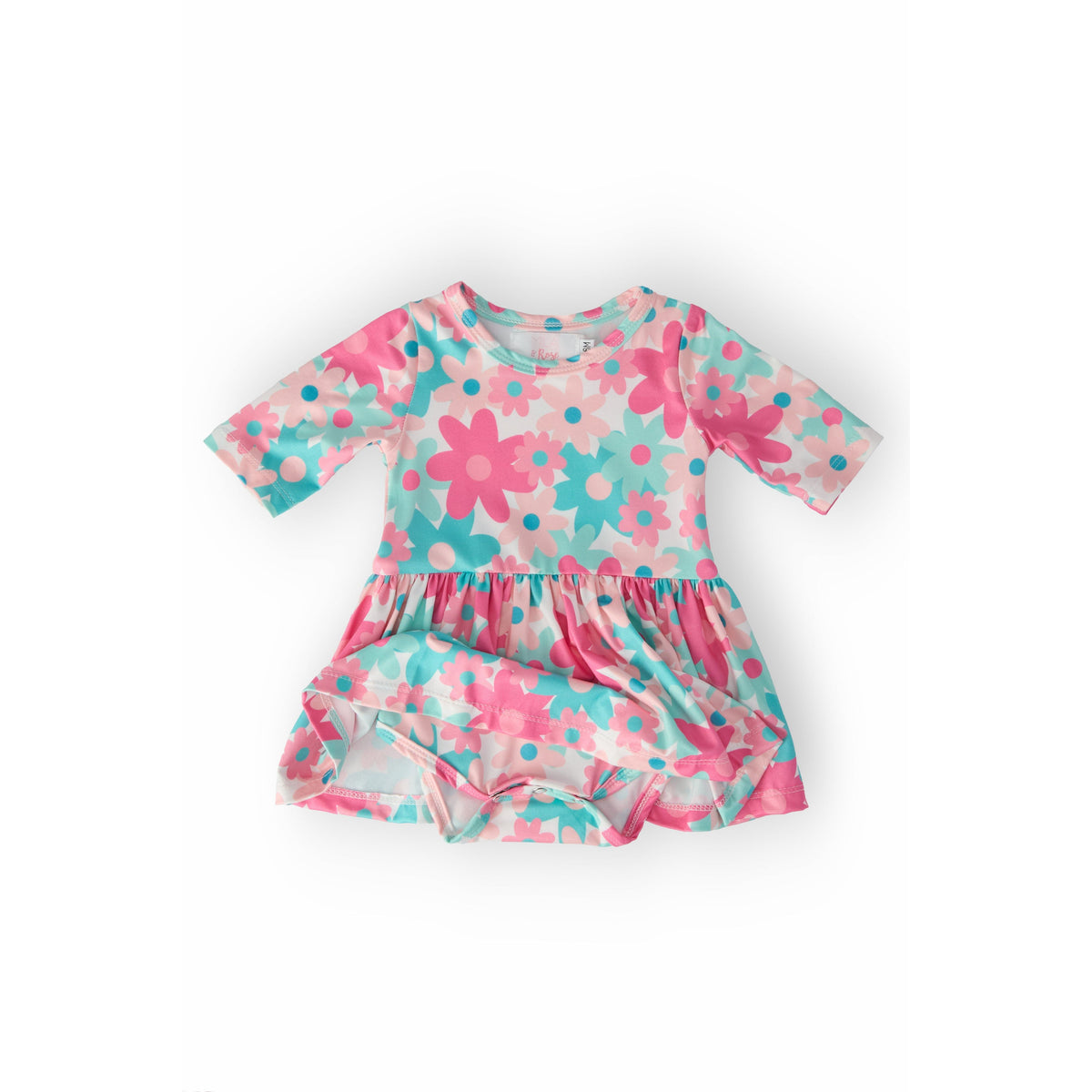 Petal Perfection 3/4 Sleeve Twirl Bodysuit