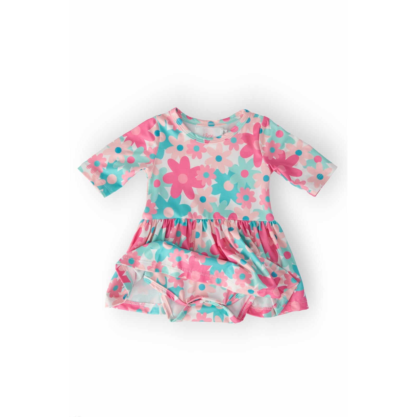 Petal Perfection 3/4 Sleeve Twirl Bodysuit