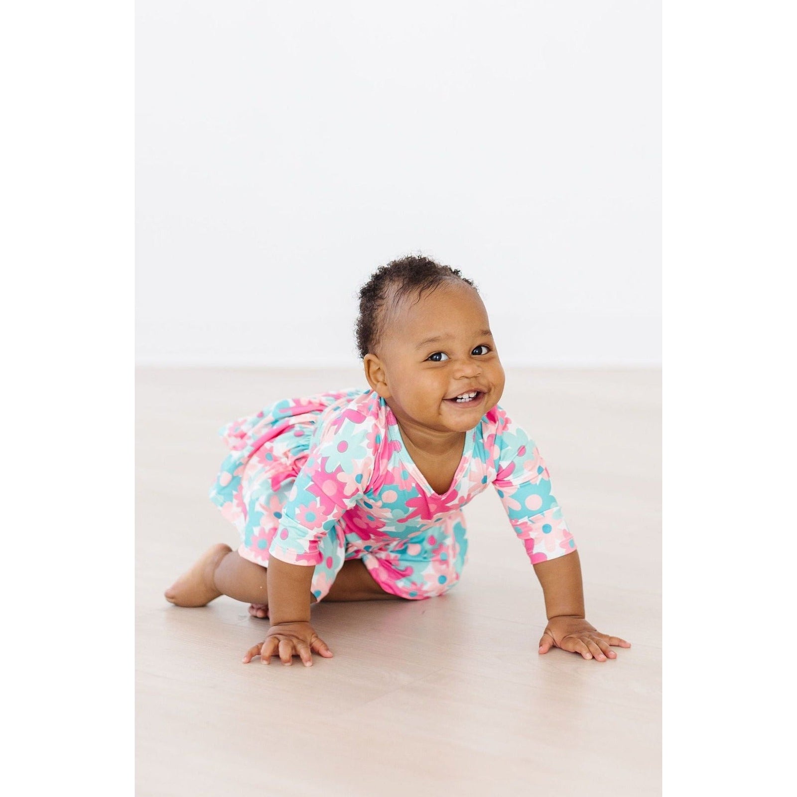 Petal Perfection 3/4 Sleeve Twirl Bodysuit