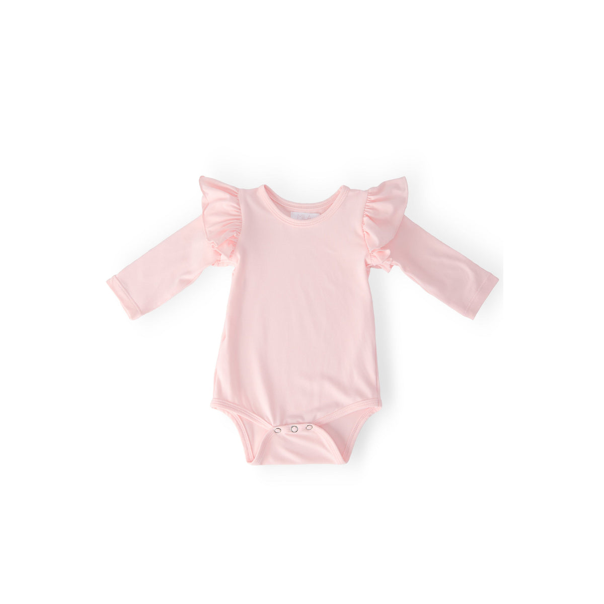 Petal Pink L/S Flutter Bodysuit