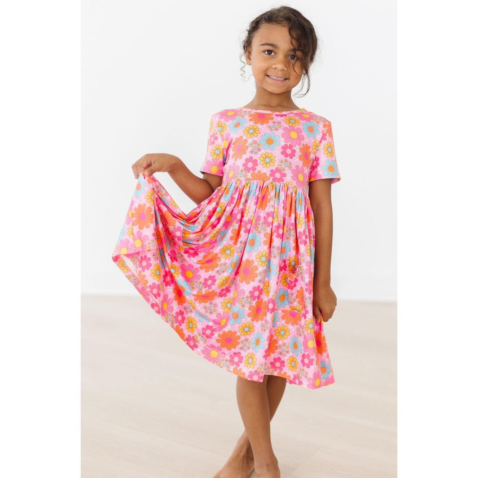 Petal Pop S/S Pocket Twirl Dress