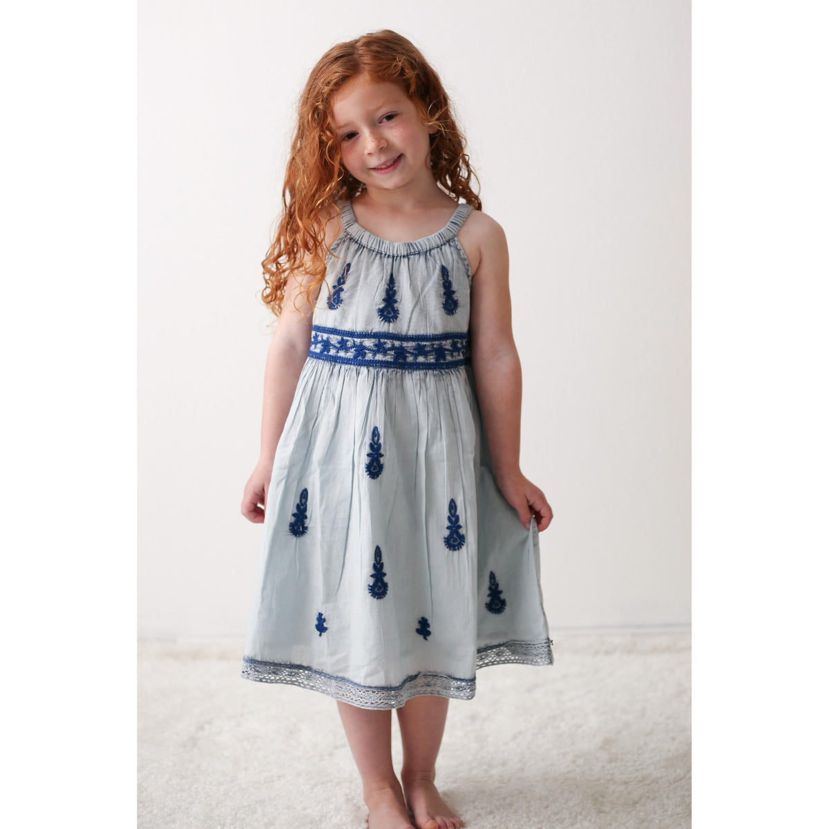 lilliana dress in blue