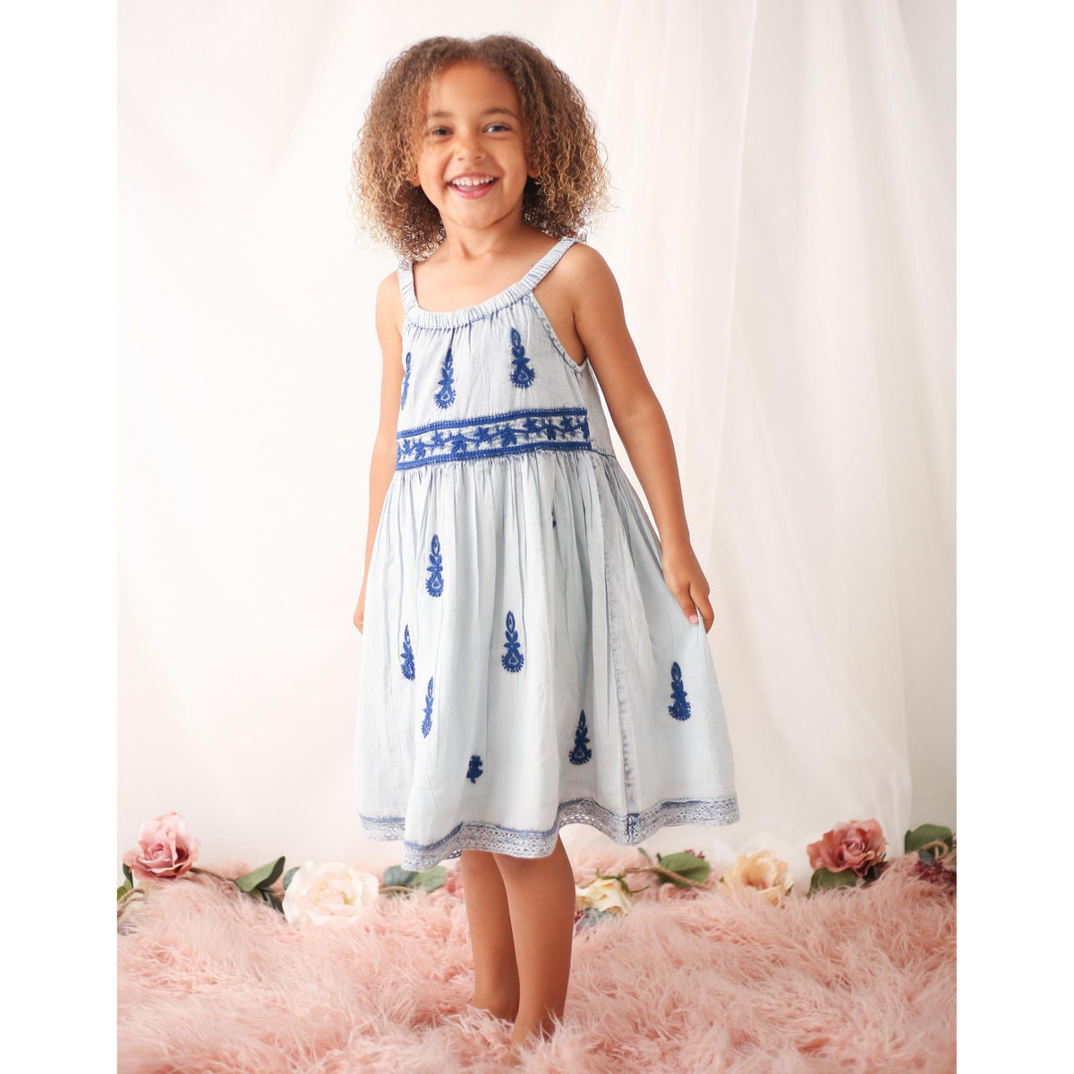 lilliana dress in blue