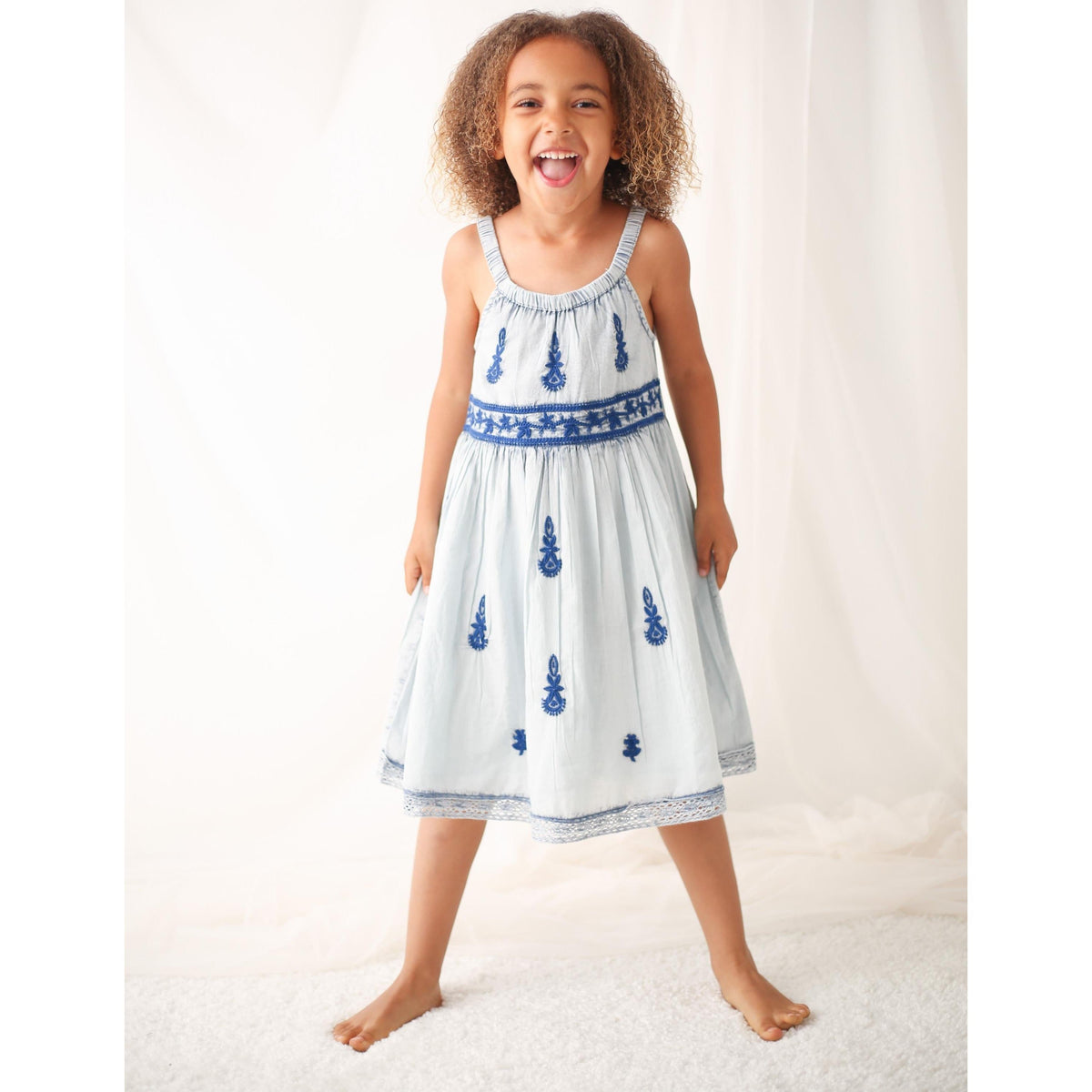 lilliana dress in blue