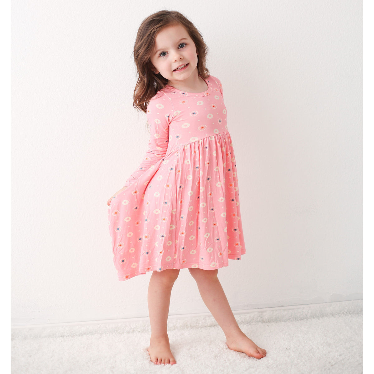 Pink Petals L/S Dress