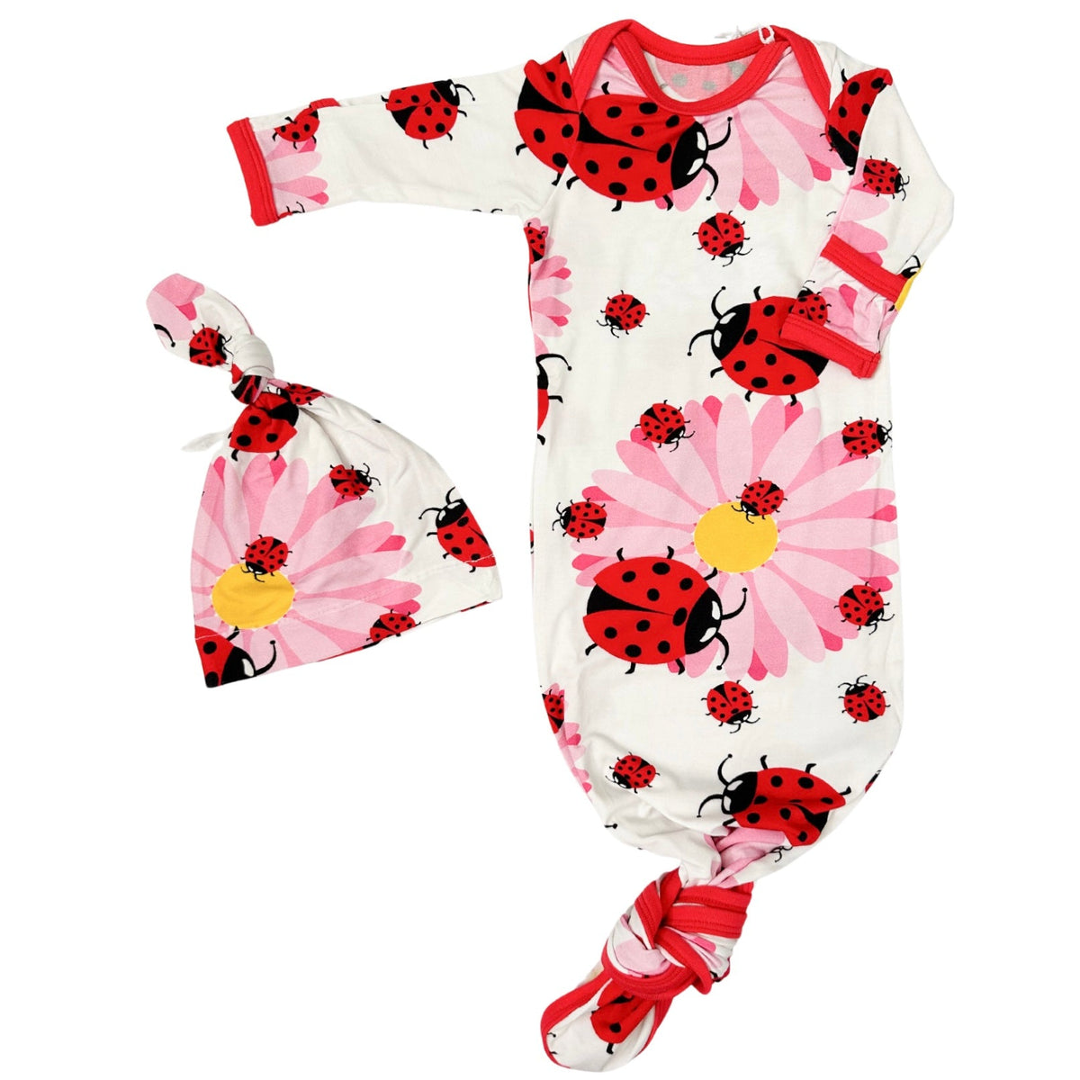 Ladybugs Gown &amp; Hat