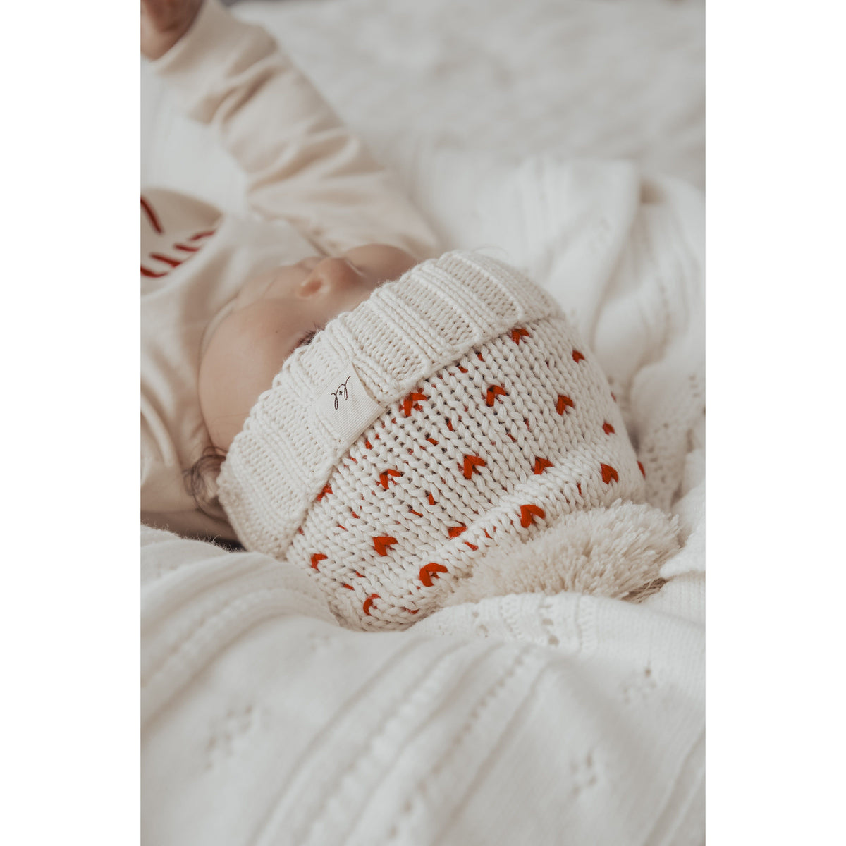 Luna + Luca Little Love Pom Beanie