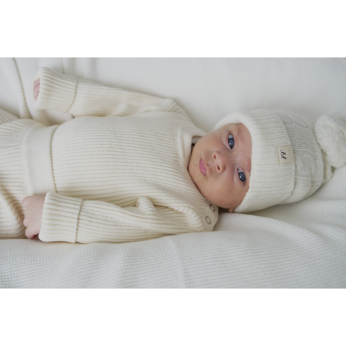 Luna + Luca Baby Rib Bodysuit - Cream