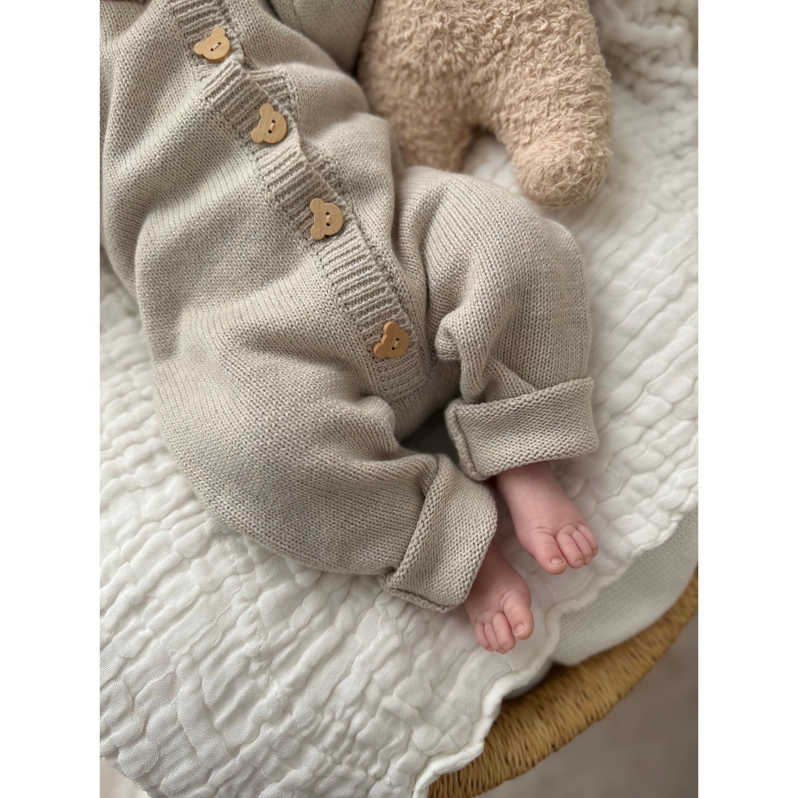 Bear Cub Jumpsuit - Natural