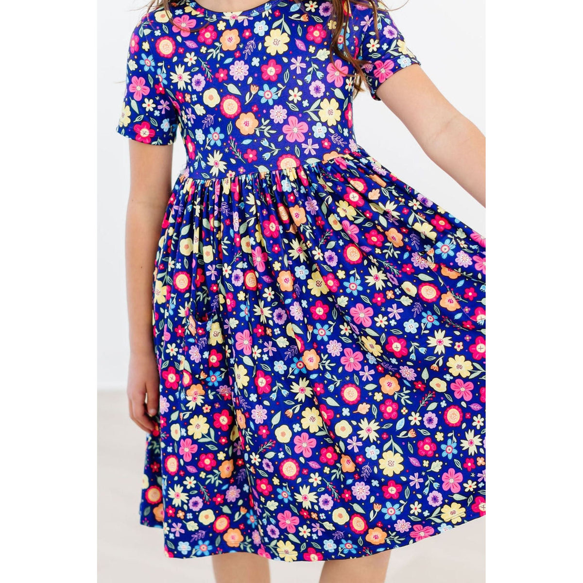 Pick a Posy S/S Pocket Twirl Dress