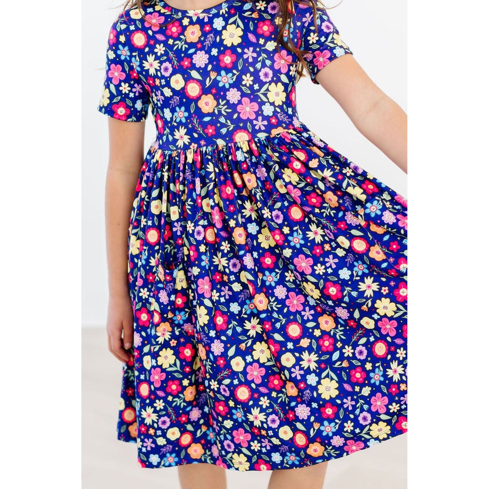Pick a Posy S/S Pocket Twirl Dress