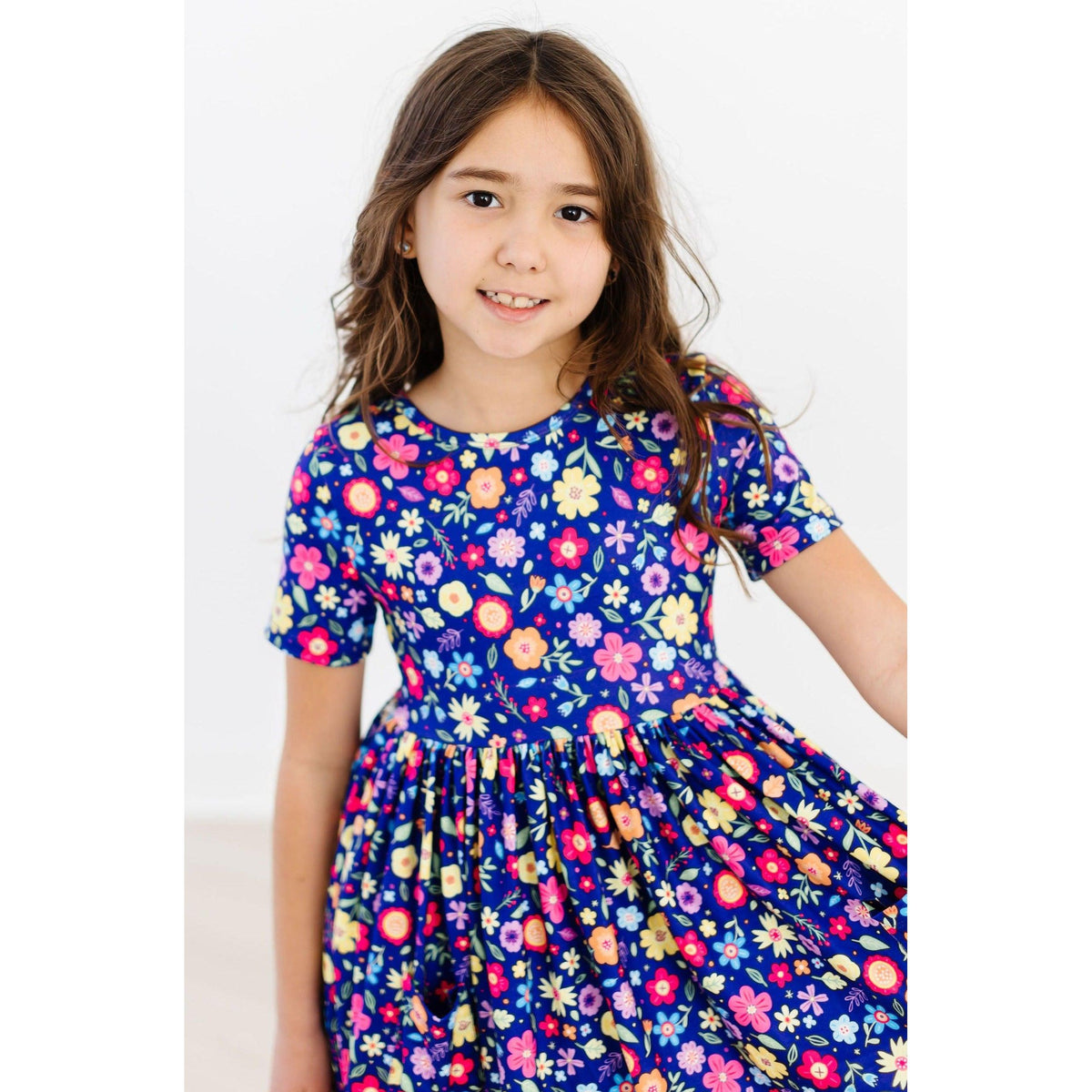 Pick a Posy S/S Pocket Twirl Dress