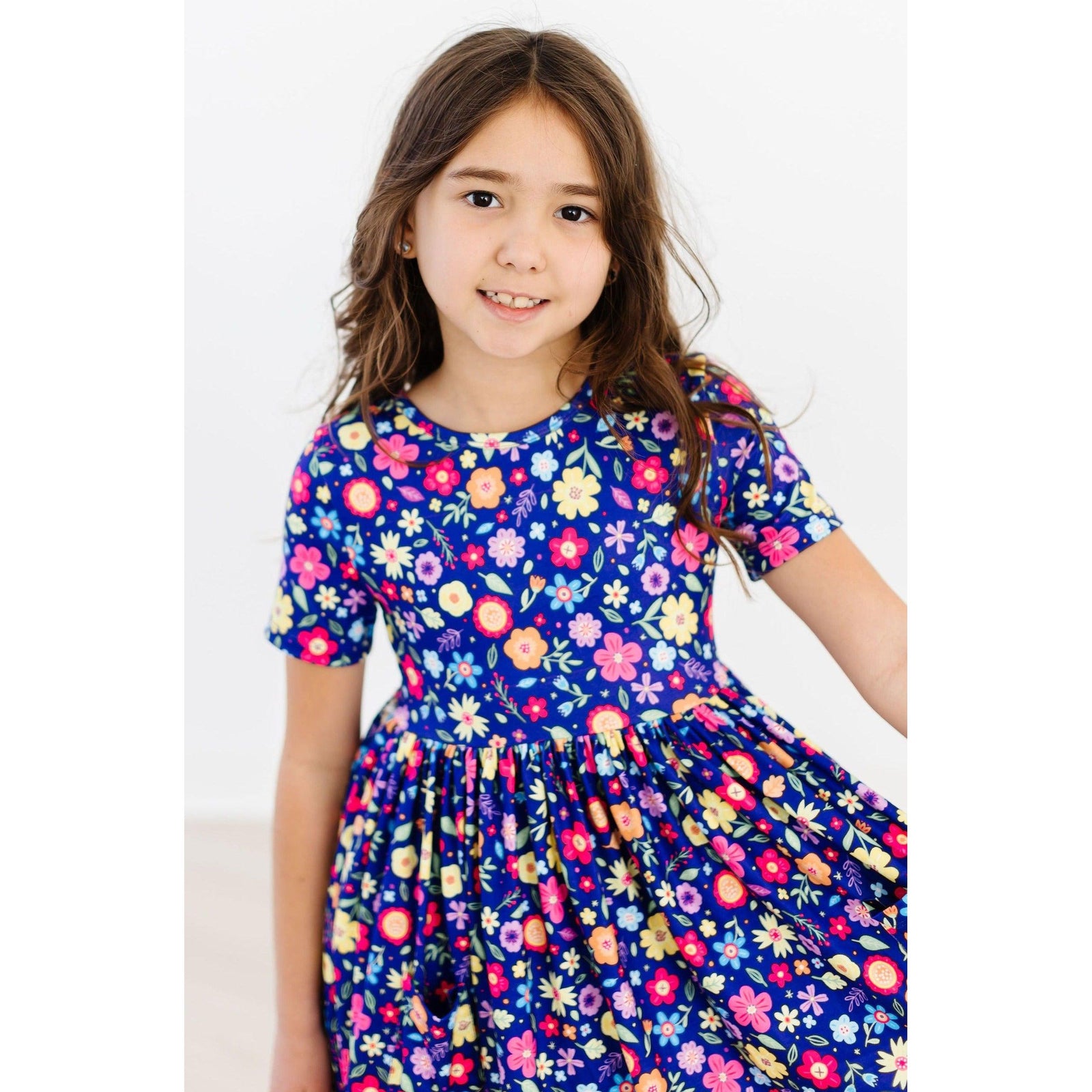 Pick a Posy S/S Pocket Twirl Dress
